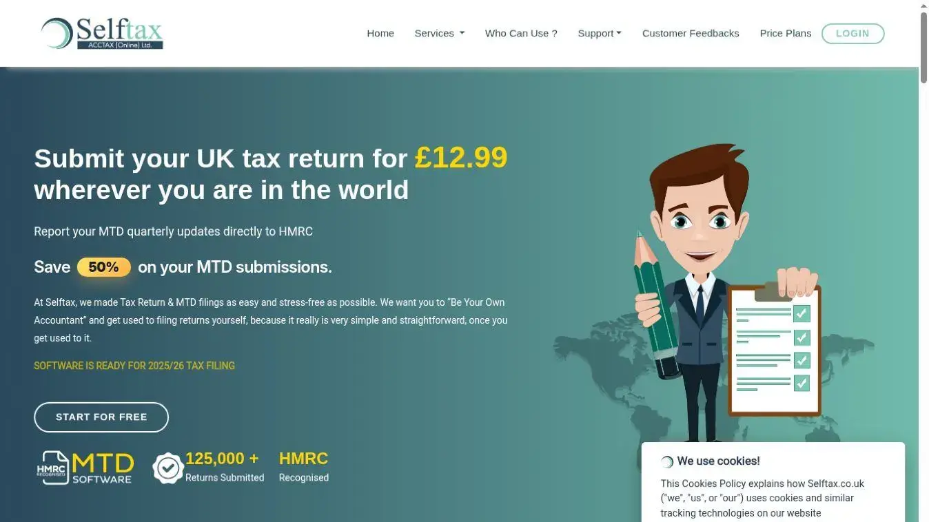 Selftax website